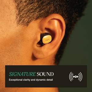 House of Marley <span class=keywords><strong>Smile</strong></span> หูฟังเอียร์บัดไร้สาย, เวลาเล่น14ชั่วโมง, ไม้ไผ่ที่ยั่งยืนและพลาสติกรีไซเคิล, ชาร์จเร็ว, - Product Image 2