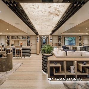 Backlit Tính năng tường trang trí nội thất Faux đá cẩm thạch Bảng điều chỉnh cho ánh sáng cột mờ Trắng Nhân Tạo Onyx Thạch Anh <span class=keywords><strong>Countertop</strong></span> - Product Image 2