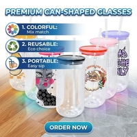 Vente en gros usine : Gobelet en plastique Mason réutilisable de 16 oz en PC avec couvercle coloré et paille pour boire directement