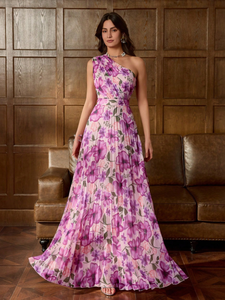Vestido Midi Elegante con Estampado Floral para Mujer, Estilo Casual Asimétrico con Volantes, Transpirable, para Primavera y Fiestas - Product Image 4