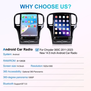 Écran vertical de 14,5 pouces pour Chrysler 300C 2011-2023, autoradio Android, autoradio stéréo, Carplay, moniteur, Carplay sans fil - Product Image 3