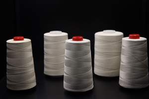 TUTON-Cono pequeño mercerizado, hilo de costura blanco sin procesar, 100% algodón Natural respetuoso con el medio ambiente - Product Image 3