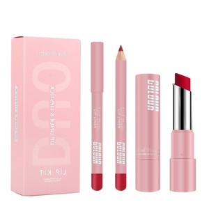 Set de Lápiz Labial y Delineador de Labios Dos en Uno, Delineador de Labios Transfronterizo con <span class=keywords><strong>Copa</strong></span> Antiadherente, Set de Lápiz Labial Mate de Larga Duración <span class=keywords><strong>a</strong></span> Prueba de Agua - Product Image 5