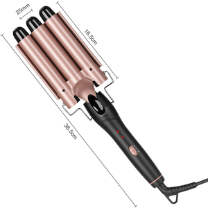 เครื่องม้วนผม PTC ควบคุมอัตโนมัติแสดงอุณหภูมิแบบ LED เครื่องจัดแต่งทรงผมไฟฟ้าได้รับการรับรองจาก CE ROHS - Product Image 2