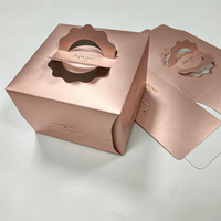 Boîte rigide haut de gamme jetable avec gaufrage doré, logo personnalisé, pelliculage mat, fermeture magnétique recyclable pour gâteaux, pâtisseries et pains