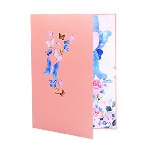 Mariposa Pop up Card 3D Butterfly Floral Greeting Card Handmade Art Paper Digital Printing <b>Matte</b> <b>Varnishing</b> - Product Image 5
