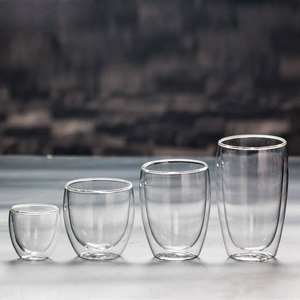 <span class=keywords><strong>Tasse</strong></span> à café en <span class=keywords><strong>verre</strong></span> de haute qualité à <span class=keywords><strong>double</strong></span> paroi, style simple, <span class=keywords><strong>fond</strong></span> épais, réutilisable, résistante à la chaleur, anti-brûlure - Product Image 5