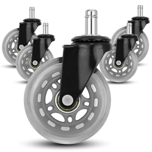 Hot Selling 3 Zoll Gary Color Hochleistungs-Bürostuhl Lenkräder Transparentes PU-und PP-Material für Wohnzimmer möbel - Product Image 1