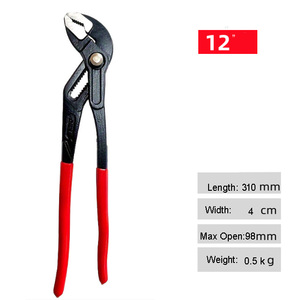 Pince multifonctionnelle professionnelle de haute qualité CRV, pince à eau, pince à étau, 6 pouces, 7 pouces, 10 pouces, 12 pouces, poignée souple en plastique, métrique, OEM - Product Image 5