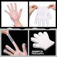 Usine vente chaude gants en plastique Pe HDPE plastique transparent polythène cuisine étanche ménage jetable alimentaire PE gants