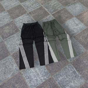 Pantalons de survêtement en coton French Terry à jambes larges pour hommes, style streetwear, baggy, empilés, surdimensionnés - Product Image 2