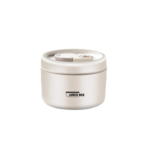 304 Stainless Steel Lunch Box Insulated Microwave Safe Cylinder Solid Color Office Use - Product Image 5