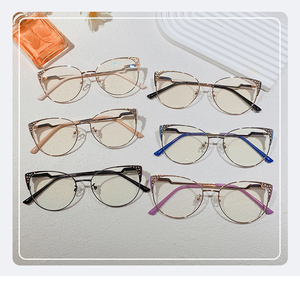 Gafas de espejo de Metal para ordenador, lentes con personalidad, antiluz azul, para videojuegos, montura óptica de Río, nuevo - Product Image 2
