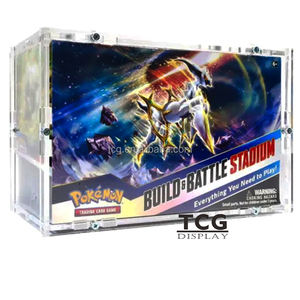 TCG personnalisé avec couvercle magnétique Affichage acrylique transparent Pokemon TCG: Sword & Shield 12 Silver Tempest Build and Battle Stadium Box - Product Image 5