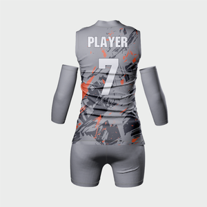 Canotta da Pallavolo Aderente con Scollo a V per Donna, Maglia da Pallavolo per Competizione - Product Image 4