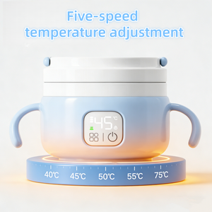 Bol isotherme pour aliments complémentaires pour bébé, en silicone rechargeable 316, avec ventouse qui ne bouge pas pendant la repasation - Product Image 3