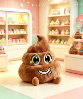 Peluche Mignonne et Moelleuse en Forme de Crotte, Jouet en Peluche Doux, Peluche Kawaii en Forme de Crotte, Décoration Amusante pour Chambre, Coussin Décoratif, Cadeau d'Anniversaire Unique pour Enfants
