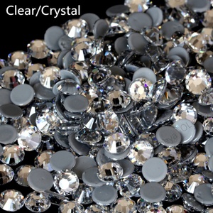 Piedras Hotfix A4 al por mayor de fábrica OLeeya, cristales AB de vidrio a granel, pedrería Hotfix de base plana para vestido de novia - Product Image 5