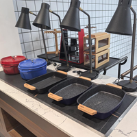 Chauffe-Plats Commercial Encastrable de Comptoir avec Cadre en Acier Inoxydable et Contrôleur de Plaque Chauffante en Verre Noir pour Buffet