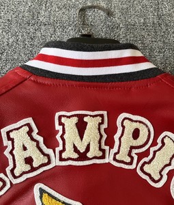 Giacca Bomber da <span class=keywords><strong>Uomo</strong></span> Personalizzata Stile Hip Hop, Cappotto Corto Largo in Ecopelle PU, Uniforme da Baseball, Fornitura ODM - Product Image 4