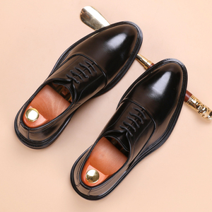 أحذية رجالية رسمية من الجلد الصناعي بتصميم إيطالي، أحذية جلدية مناسبة للزفاف - Product Image 3