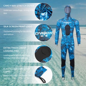 Combinaison de <span class=keywords><strong>plongée</strong></span> DIVESTAR 0,5 mm en tissu camouflage super extensible, protection solaire UPF 50+, séchage rapide, respirante, pour la pêche sous-marine - Product Image 4