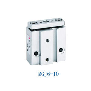 Cilindro Triaxial Miniatura Tipo SMC MGJ con Varillas Guía Variantes MGJ6-5-10-15-20 y MGJ10-5-10-20-30 - Product Image 1