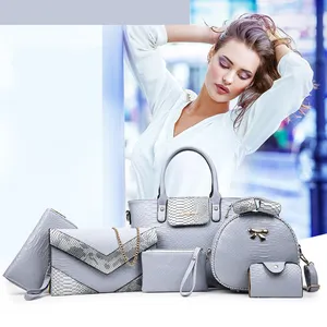 Westal beauty 6 piece set handbags high quality luxury purse and handbag women shoulder bag clutch bag ladies handbag set