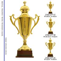 Trophée de football unique et chic en métal de grande taille, modèle 2025, en stock, pour récompense de championnat