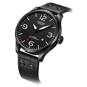 Montre à mouvement mécanique automatique pour hommes OEM de 42mm avec forme de boîtier Tonneau étanche 5ATM et logo personnalisé à quantité minimale de commande bas - Product Image 4