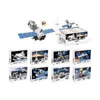 COGO Ensemble spatial 8 en 1, cadeaux originaux, assemblage en plastique, vente en gros, ensembles de blocs de construction 3D, jouets pour enfants