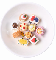 Breloques miniatures en résine (biscuits, pains, tasses à café) pour la création de gâteaux en résine et la personnalisation