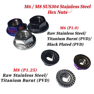 Écrous à bride hexagonale en acier inoxydable SUS304 usinés CNC SOMOTO TIM |   Série M6 et M8 - Product Image 6