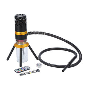 Set de Cachimba Portátil de Aluminio con Diseño de Cohete, Pipa de Shisha LED, Mini Cachimba de Viaje con Manguera y Acabado Lacado - Product Image 2
