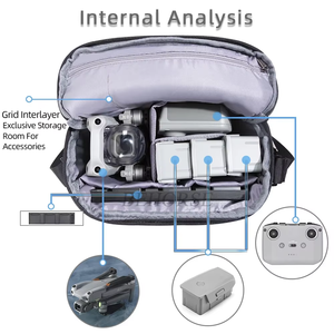 Bolsa de Almacenamiento Universal para <span class=keywords><strong>DJI</strong></span> <span class=keywords><strong>Mini</strong></span> 5 <span class=keywords><strong>Pro</strong></span>, Bolsa de Hombro para <span class=keywords><strong>DJI</strong></span> Neo/Neo <span class=keywords><strong>2</strong></span>/<span class=keywords><strong>Mini</strong></span> 4 <span class=keywords><strong>Pro</strong></span>/3/Flip/Air 2S, Estuche de Transporte, Accesorio para Drones - Product Image 3