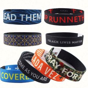 Bracelet élastique double face personnalisé en tissu écologique de luxe, design sportif et tendance, fourni directement par l'usine - Product Image 6