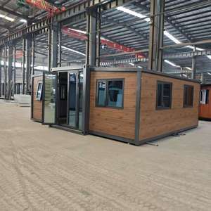 Maisons préfabriquées chinoises isolées thermiquement, Containerhauser avec <span class=keywords><strong>piscine</strong></span> <span class=keywords><strong>en</strong></span> fibre de verre, design de serre - Product Image 3