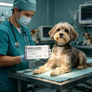 Suturas veterinarias con aguja PDO <span class=keywords><strong>PDS</strong></span> 910, hilo quirúrgico absorbible de poliglactina PGA, desechable y de uso médico. - Product Image 3