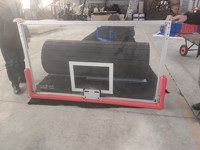 Haute qualité 72 pouces verre trempé basket-ball rouge bleu noir panneau de basket-ball panneau et remplacement de jante à vendre