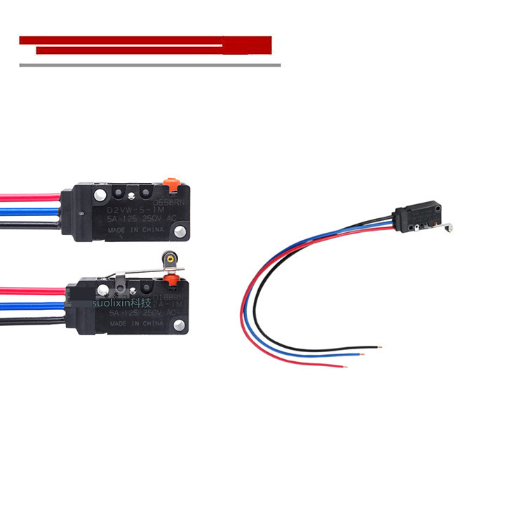 Micro-interrupteur JIABEN MSF-1210 3 Broches - 42VDC 10A - Neuf, Couleur Noire