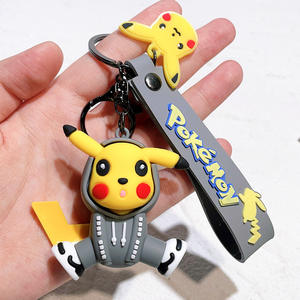 <strong>Pokemoned</strong> Keychain Pikachu <strong>Hoodie</strong> Figure Car Keyring Gift - Product Image 2