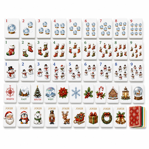 Fichas de Mahjong Modernas de Primera Calidad, Acrílicas, Profesionales, de Calidad de Casino, Duraderas, MeldVerse, Juego Familiar Navideño, de Lujo, 4 - Product Image 1