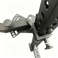 Support universel réglable multi-angles en acier carbone rembourré KC614 pour rack de musculation commercial, squat et exercices de hanche