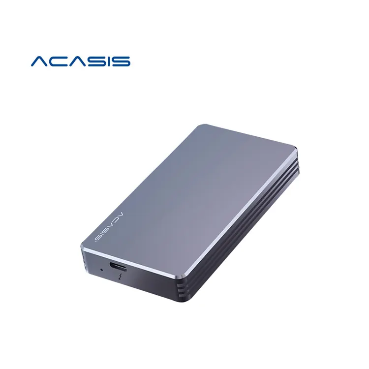ACASIS yüksek hızlı Thunderbolt 3 40Gbps NVME M.2 SSD muhafaza 2TB alüminyum USB-C 40Gbps kablo ile