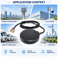 Antenne Puck LTE MIMO à profil bas 698-2700 MHz avec connexion mâle 80 x 15 mm, gain 2,5 dBi, VSWR 2,0 pour routeurs cellulaires