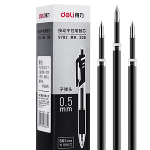 Deli S782 <b>Pen</b> <b>Refill</b> 0.5Mm Bullet Tip Black For Office School Use - Product Image 5