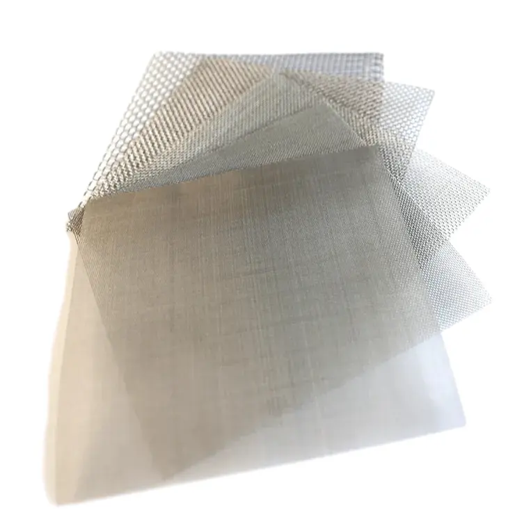 20/40/60 80/100/150/200/300/400 micron filtro pano Aço Inoxidável tecido de malha de arame