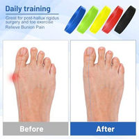 Ensemble d'Exercices pour les Pieds à Résistance Réglable et Forte, Unisexe, Vente en Gros, OEM, Correcteur d'Hallux Valgus, Bandes d'Étirement des Orteils