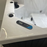 Bain à remous de luxe Gurgle pour 2 personnes avec système Balboa et générateur d'ozone pour villas et piscines extérieures