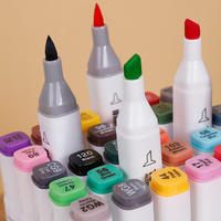 Stylo marqueur d'art permanent à double pointe, à paillettes, plusieurs couleurs, à double pointe, pour fournitures d'art scolaire